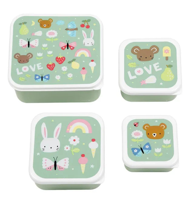 Buy A little Lovely Company Lunch And Snack Box Set Joy | Yallatoys.com
