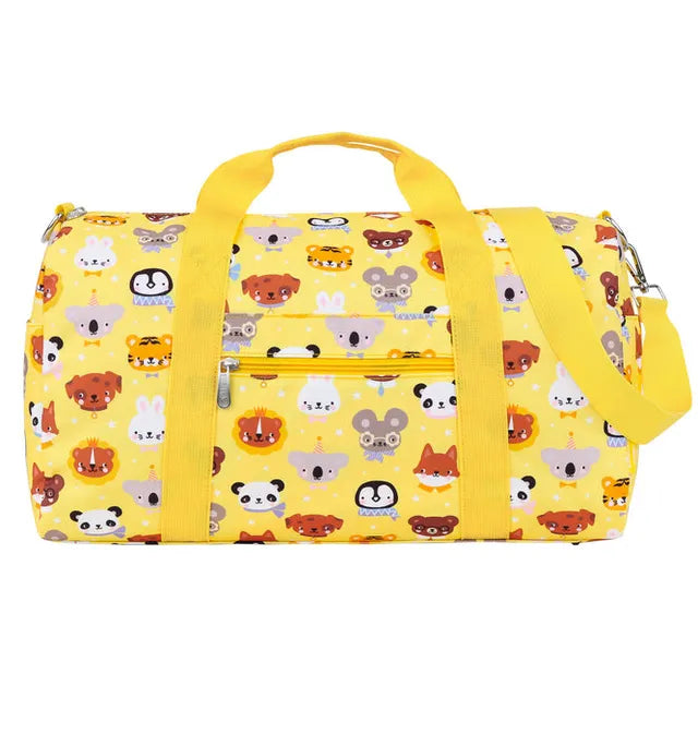 Buy A little Lovely Company Animal Friends Printed Travel Bag Yellow | Yallatoys.com