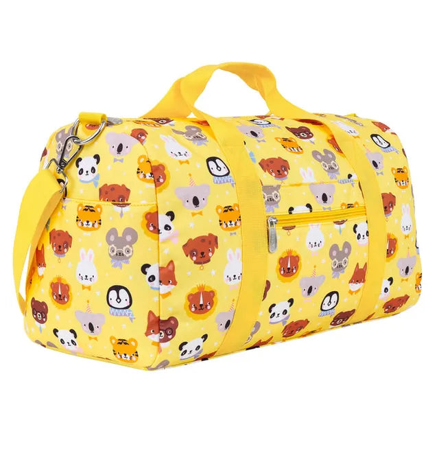 Buy A little Lovely Company Animal Friends Printed Travel Bag Yellow | Yallatoys.com