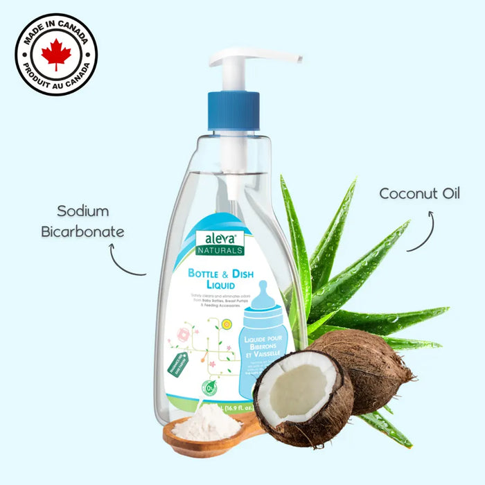 Aleva Naturals Bottle & Dish Liquid Fragrance Free 500 ml Aleva Naturals Yallatoys