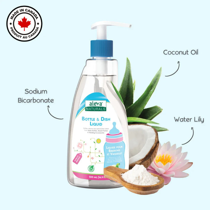 Aleva Naturals Bottle & Dish Liquid Water Lily 500 ml Aleva Naturals Yallatoys