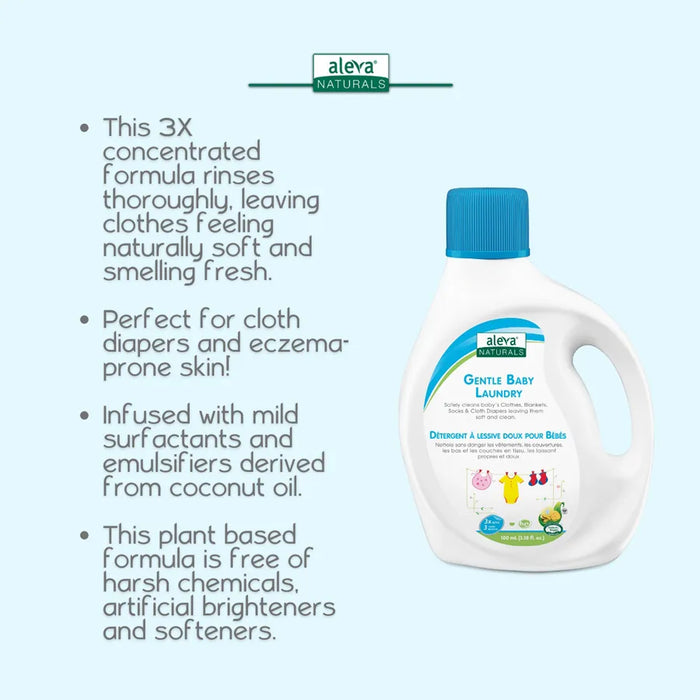 Aleva Naturals Gentle Baby Laundry Travel Size 100ml Aleva Naturals Yallatoys