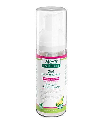 Aleva Naturals 2 in 1 Hair & Body Wash Travel Size 50ml Aleva Naturals Yallatoys