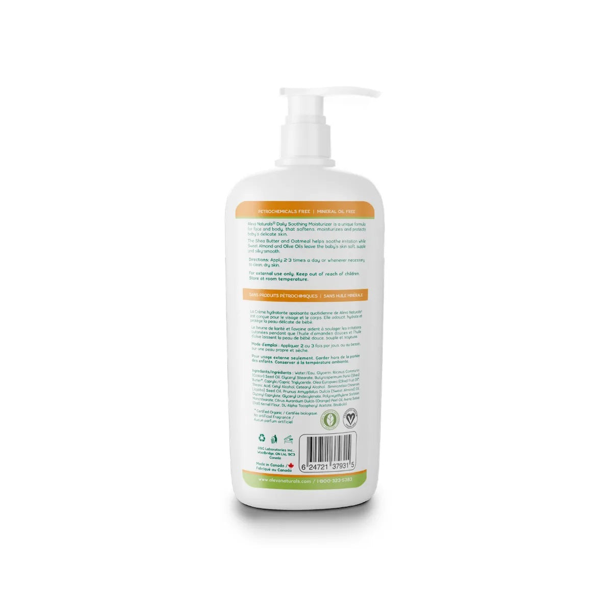 Aleva Naturals Daily Soothing Moisturizer 240 ml Aleva Naturals Yallatoys