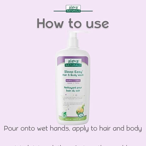 Aleva Naturals Sleep Easy Hair & Body Wash 240 ml Aleva Naturals Yallatoys