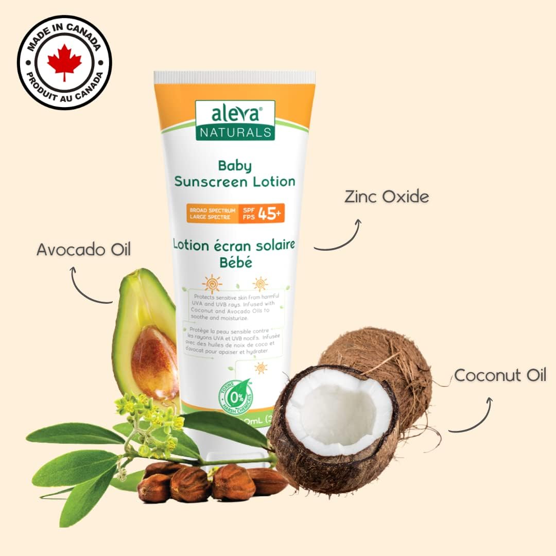 Aleva Naturals Baby Sunscreen SPF 45+ Lotion 100ml Aleva Naturals Yallatoys