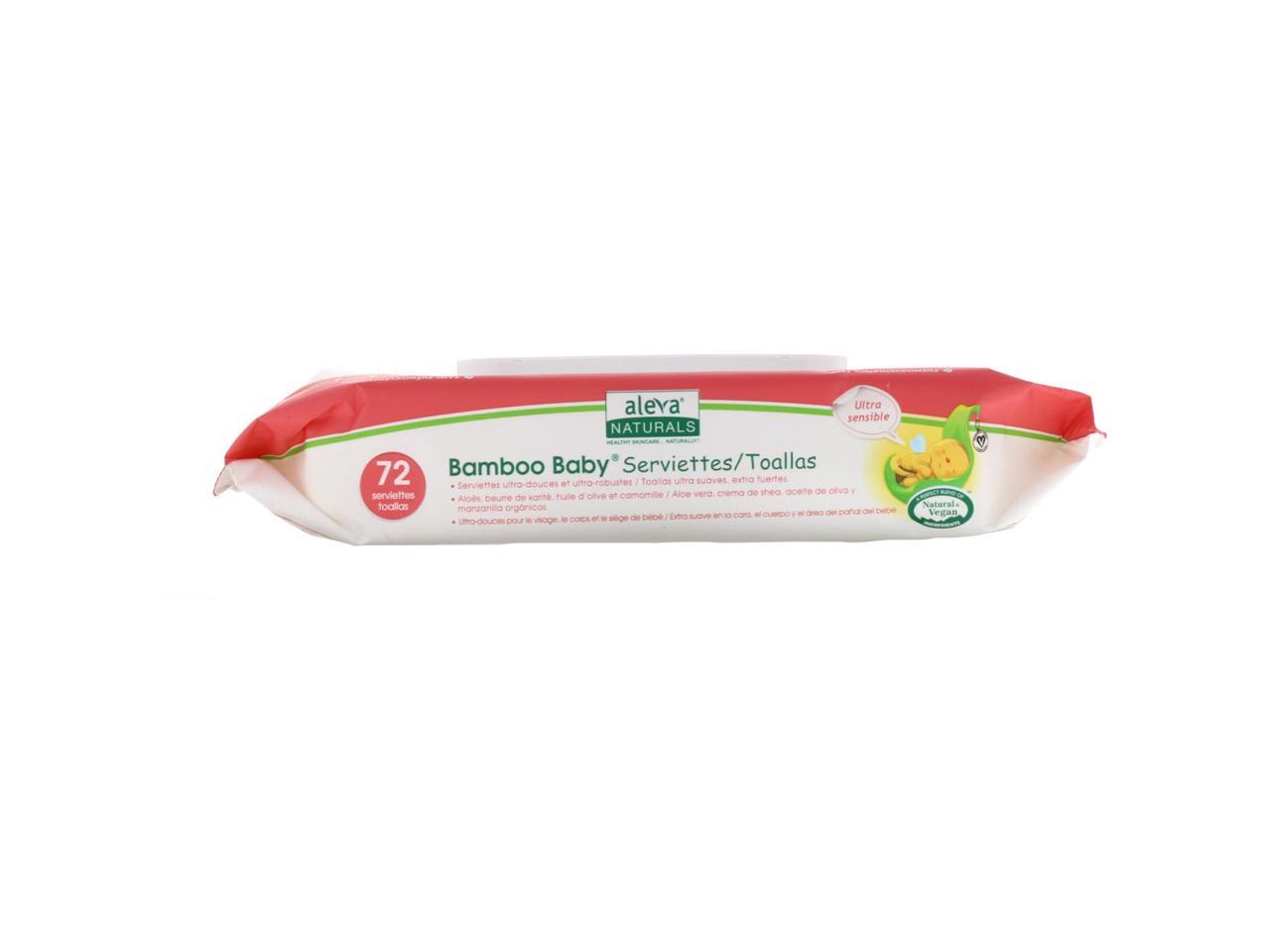 Aleva Naturals Bamboo Baby Sensitive Wipes 72pcs Aleva Naturals Yallatoys