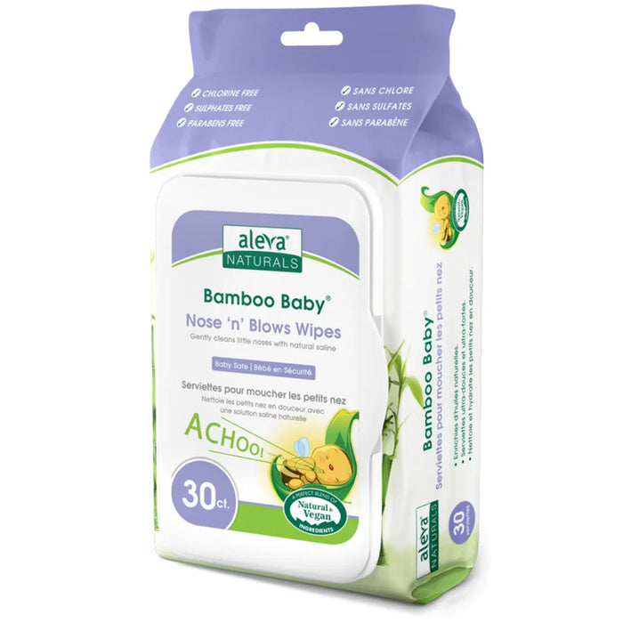 Aleva Naturals Bamboo Baby Specialty Nose & Blows Wipes 30pcs Aleva Naturals Yallatoys