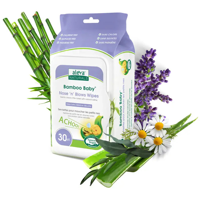 Aleva Naturals Bamboo Baby Specialty Nose & Blows Wipes 30pcs Aleva Naturals Yallatoys