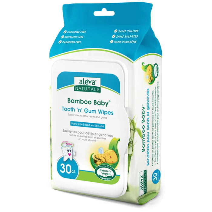 Aleva Naturals Bamboo Baby Specialty Tooth & Gum Wipes 30pcs Aleva Naturals Yallatoys
