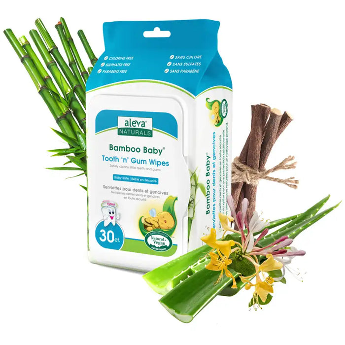 Aleva Naturals Bamboo Baby Specialty Tooth & Gum Wipes 30pcs Aleva Naturals Yallatoys