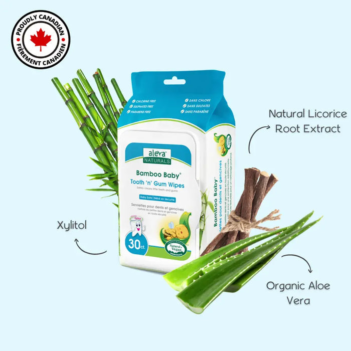 Aleva Naturals Bamboo Baby Specialty Tooth & Gum Wipes 30pcs Aleva Naturals Yallatoys