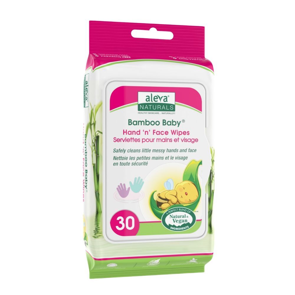 Aleva Naturals Bamboo Baby Specialty Hand & Face Wipes 30pcs Aleva Naturals Yallatoys