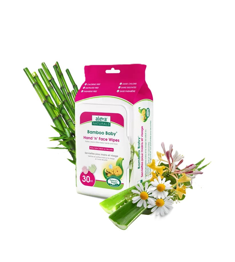 Aleva Naturals Bamboo Baby Specialty Hand & Face Wipes 30pcs Aleva Naturals Yallatoys