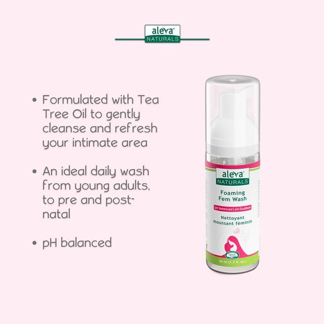 Aleva Naturals Maternal Care Foaming Fem Wash Travel Size 50ml Aleva Naturals Yallatoys