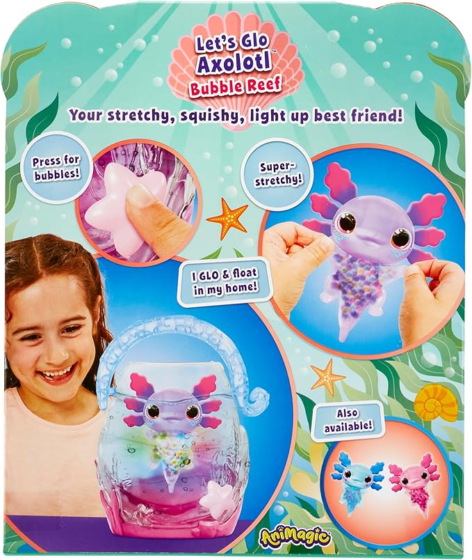 Buy Animagic Lets Glo Axolotl Bubble Reef Playset | Yallatoys.com