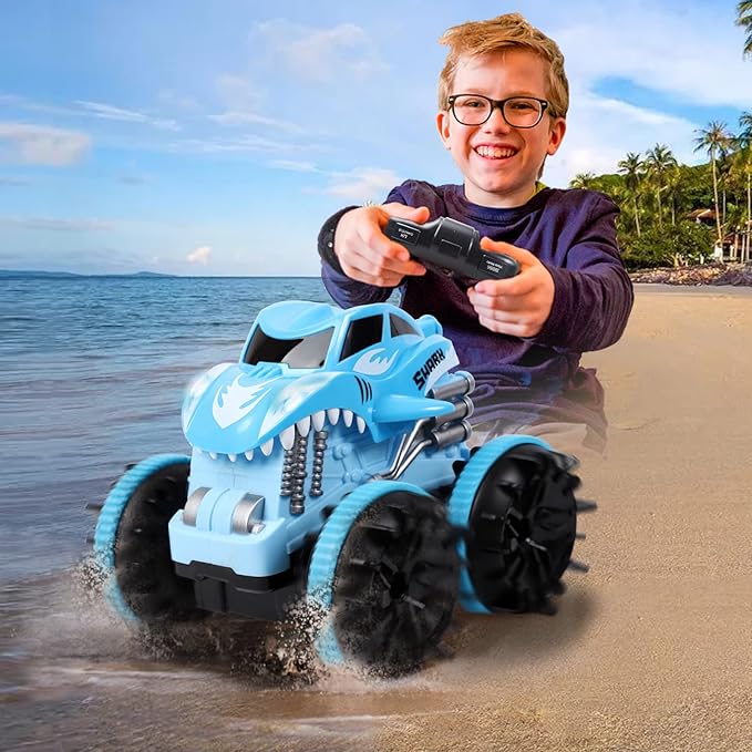 amphibious stunt toy car