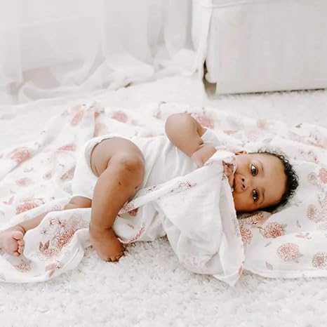 Aden + Anais Cotton Muslin Large Swaddles Dahlias 4pcs aden + anais Yallatoys
