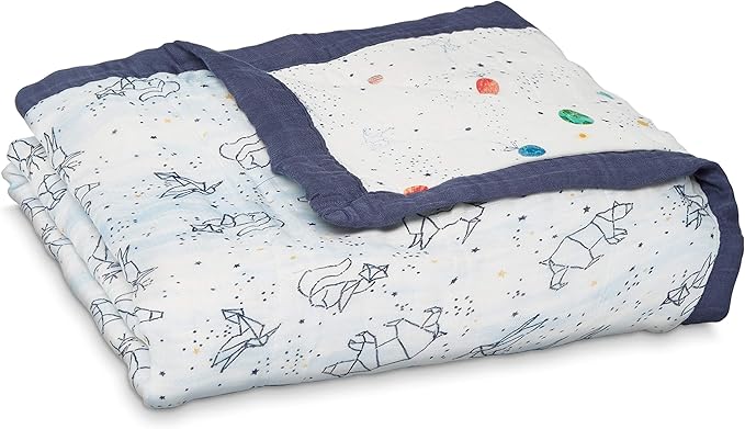 Aden + Anais Silky Soft Dream Blanket Stargaze aden + anais Yallatoys
