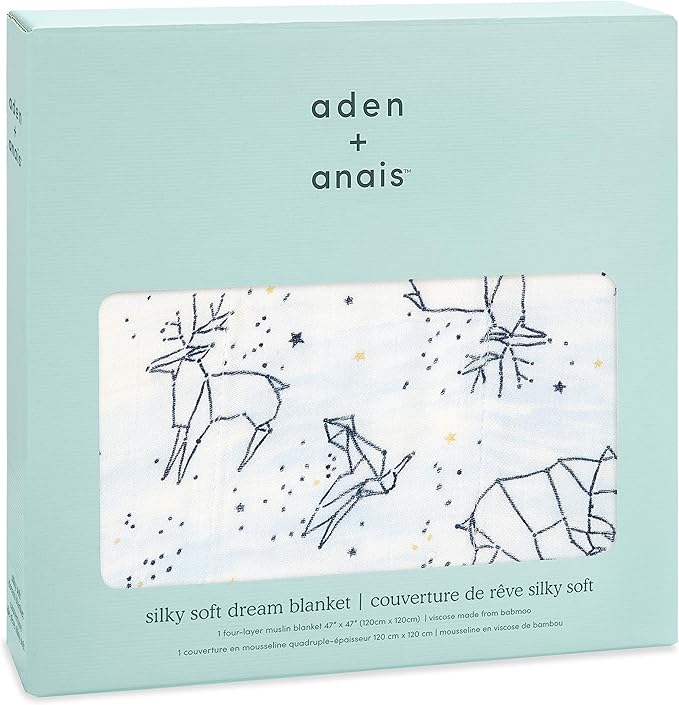 Aden + Anais Silky Soft Dream Blanket Stargaze aden + anais Yallatoys