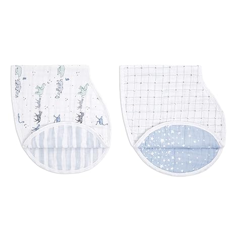 Aden + Anais Cotton Muslin Burpy Bib Rising Star 2pcs aden + anais Yallatoys