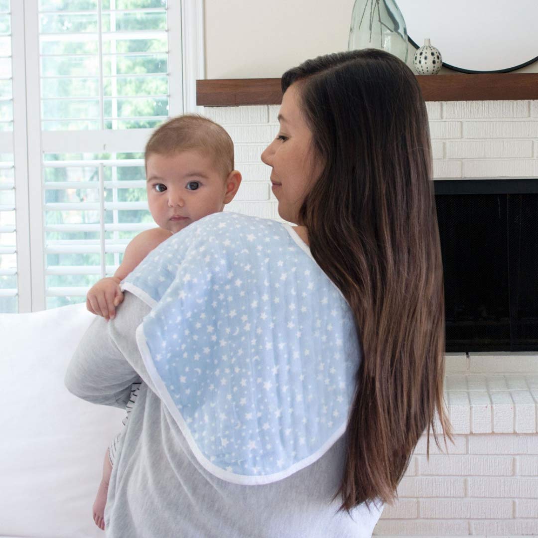 Aden + Anais Cotton Muslin Burpy Bib Rising Star 2pcs aden + anais Yallatoys