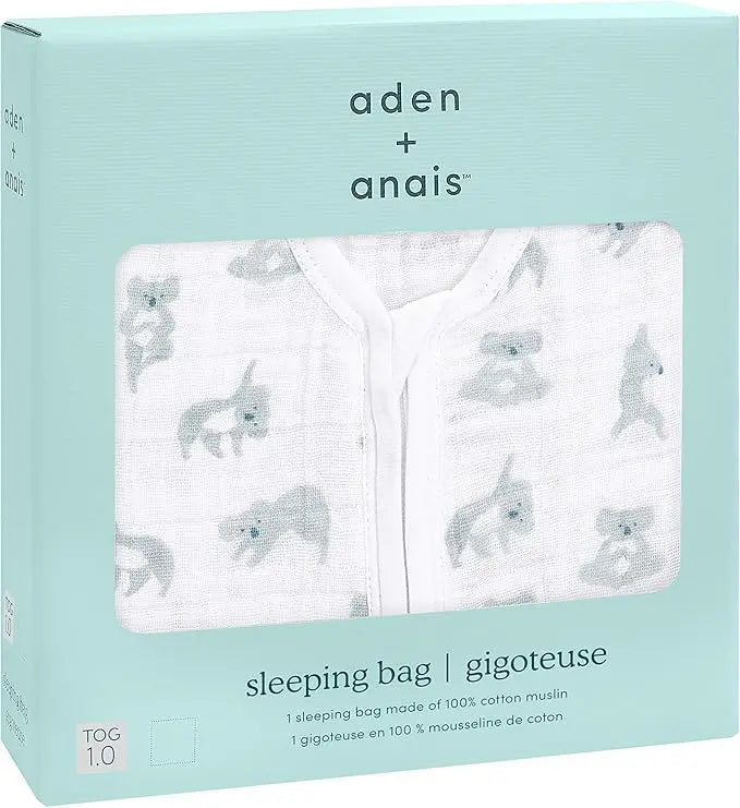 Aden + Anais Cotton 1.0 Tog Light Sleeping Bag Koala aden + anais