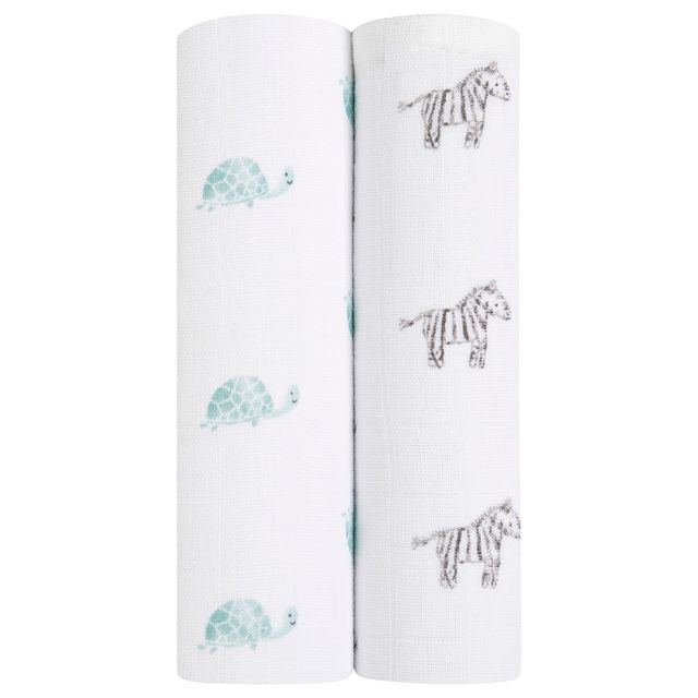 Aden + Anais Muslin Large Swaddles Animal Kingdom 2pcs aden + anais Yallatoys