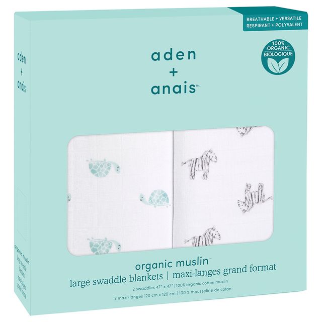 Aden + Anais Muslin Large Swaddles Animal Kingdom 2pcs aden + anais Yallatoys