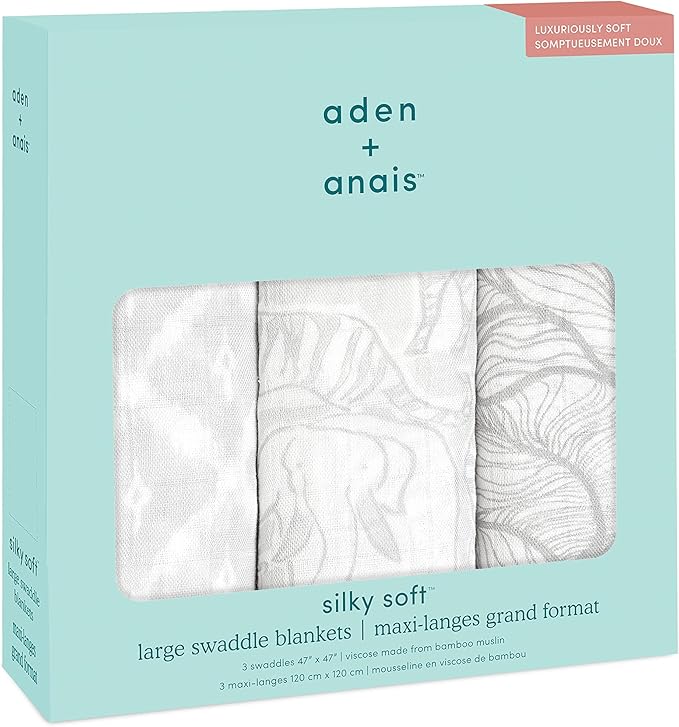 Aden + Anais Silky Large Swaddles Soft Culture Club 3pcs aden + anais Yallatoys