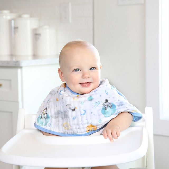 Aden + Anais Essentials Muslin Baby Burpy Bib Space Explorers aden + anais Yallatoys