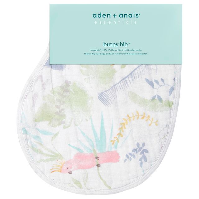 Aden + Anais Essentials Cotton Baby Burpy Bib Tropicalia aden + anais Yallatoys