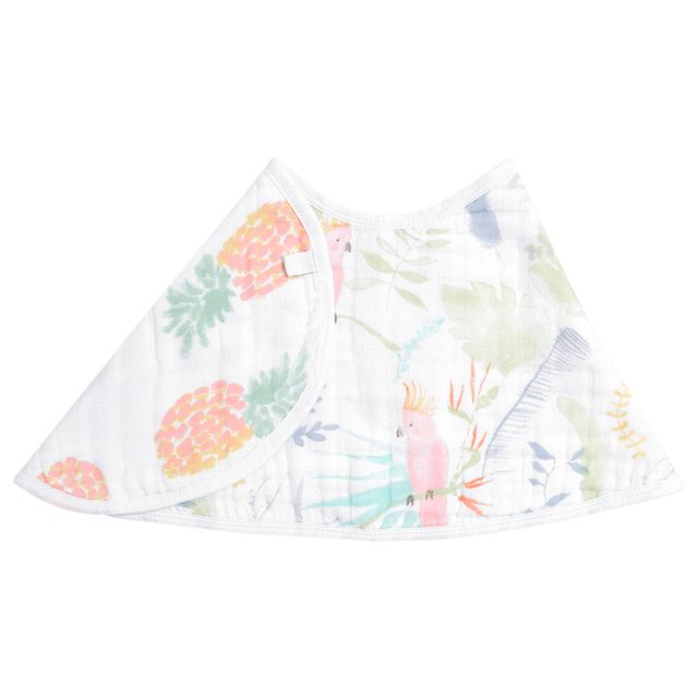 Aden + Anais Essentials Cotton Baby Burpy Bib Tropicalia aden + anais Yallatoys