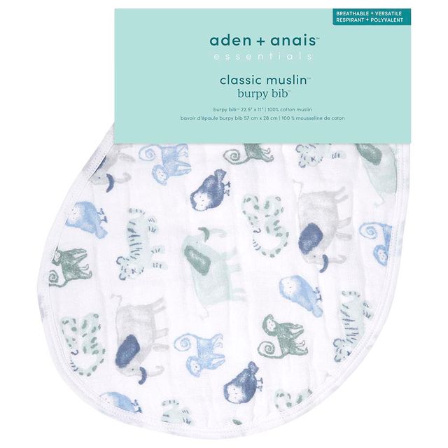 Aden + Anais Essentials Cotton Baby Burpy Bib Time To Dream aden + anais Yallatoys