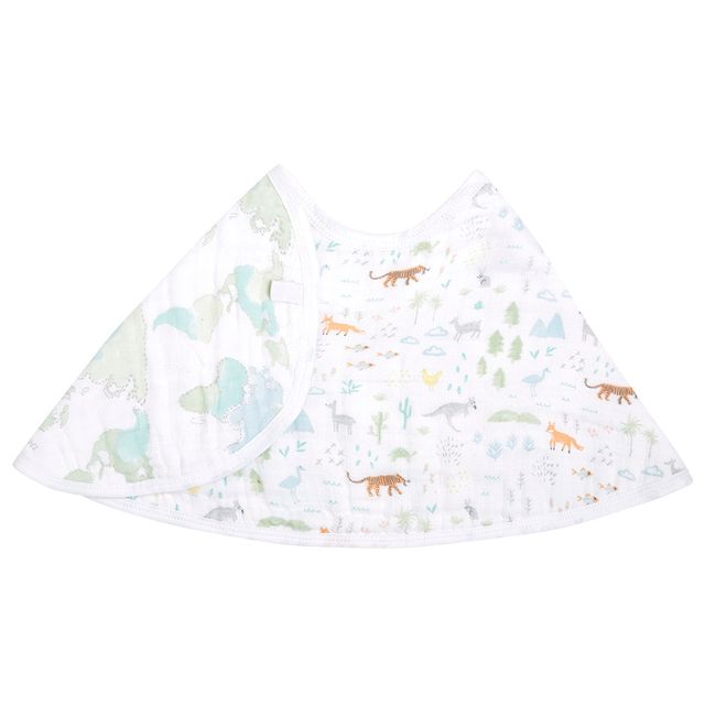 Aden + Anais Essentials Cotton Muslin Voyager Baby Burpy Bib aden + anais Yallatoys