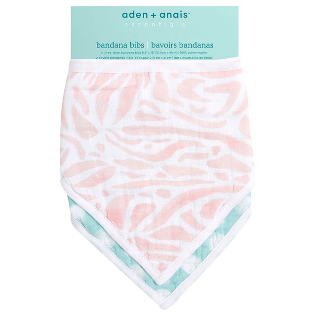 Aden + Anais Essentials Baby Bandana Bib Tropicalia 2pcs aden + anais Yallatoys