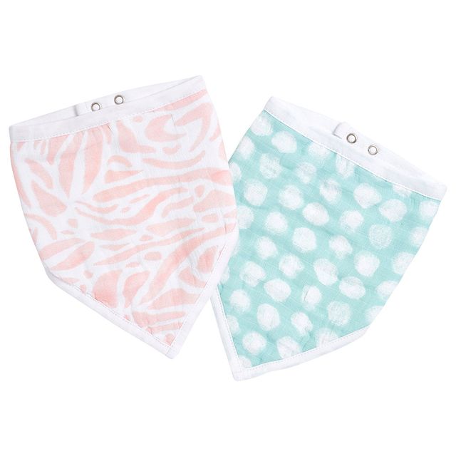 Aden + Anais Essentials Baby Bandana Bib Tropicalia 2pcs aden + anais Yallatoys