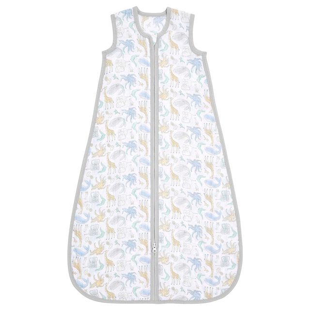 Aden + Anais Cotton 1.0 Tog Muslin Light Sleeping Bag Natural History 0-6m aden + anais Yallatoys