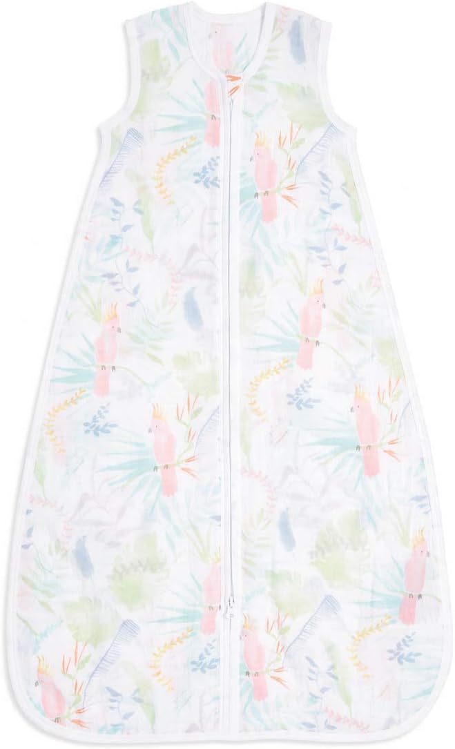 Aden + Anais Cotton 1.0 Tog Muslin Light Sleeping Bag Tropicalia 0-6m aden + anais Yallatoys