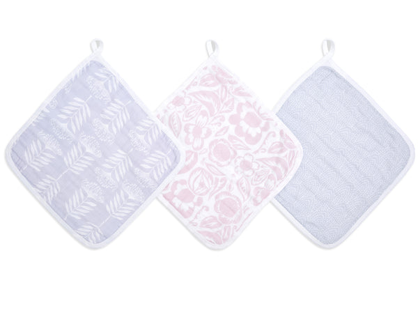 Aden + Anais Essentials cotton muslin washcloth damsel 3pcs aden + anais Yallatoys