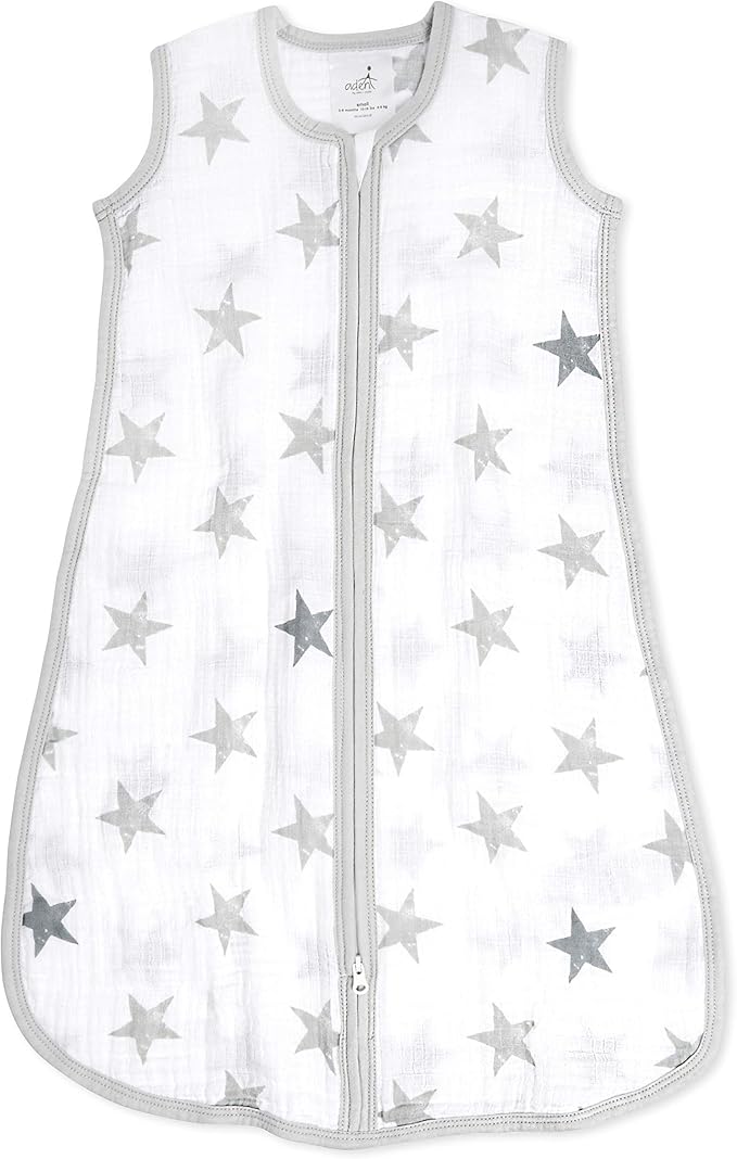 Aden + Anais Cotton 1.0 Tog Muslin Light Sleeping Bag Dusty 0-6m aden + anais Yallatoys
