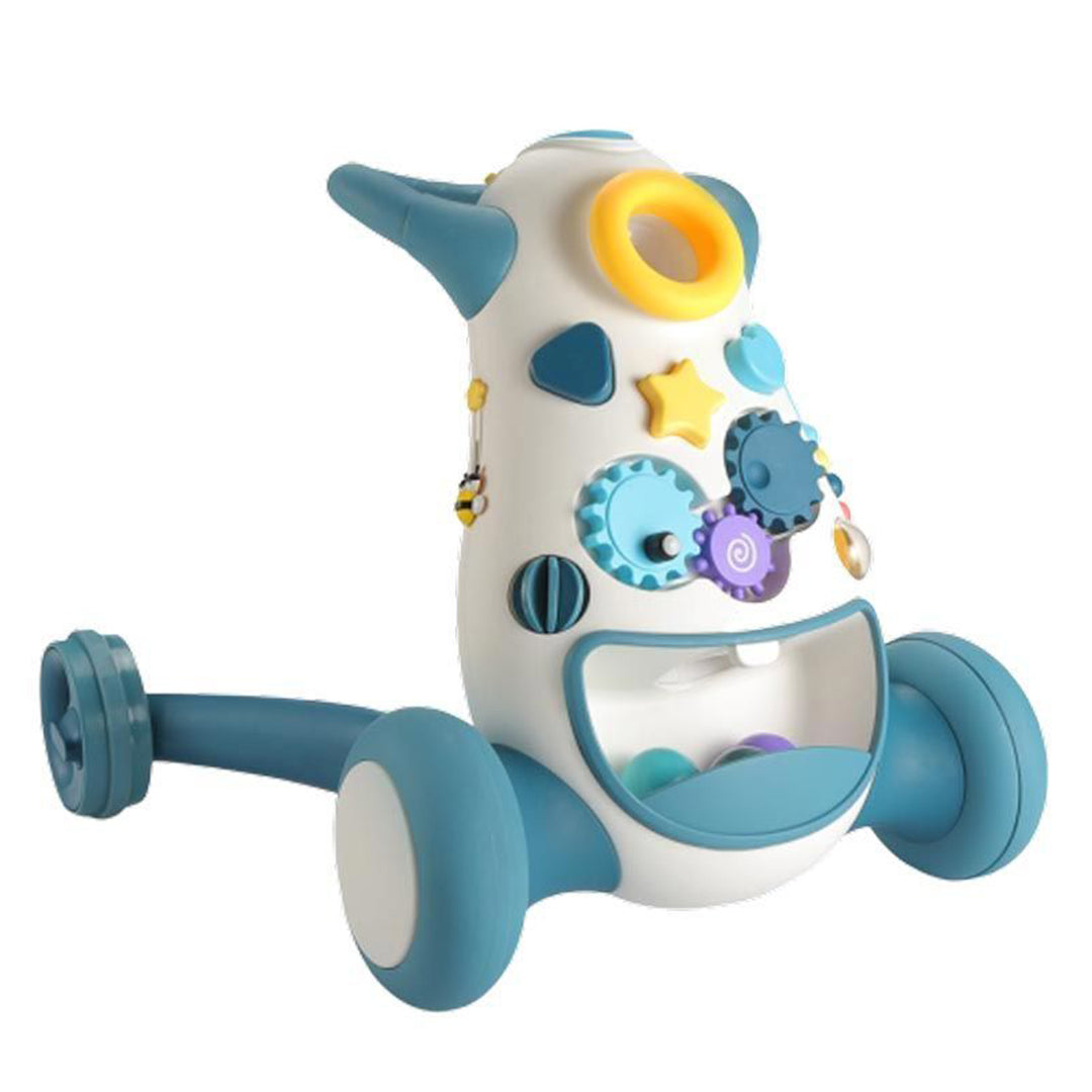 Buy Arolo Musical Baby Push and Pull Walker Blue | Yallatoys.com