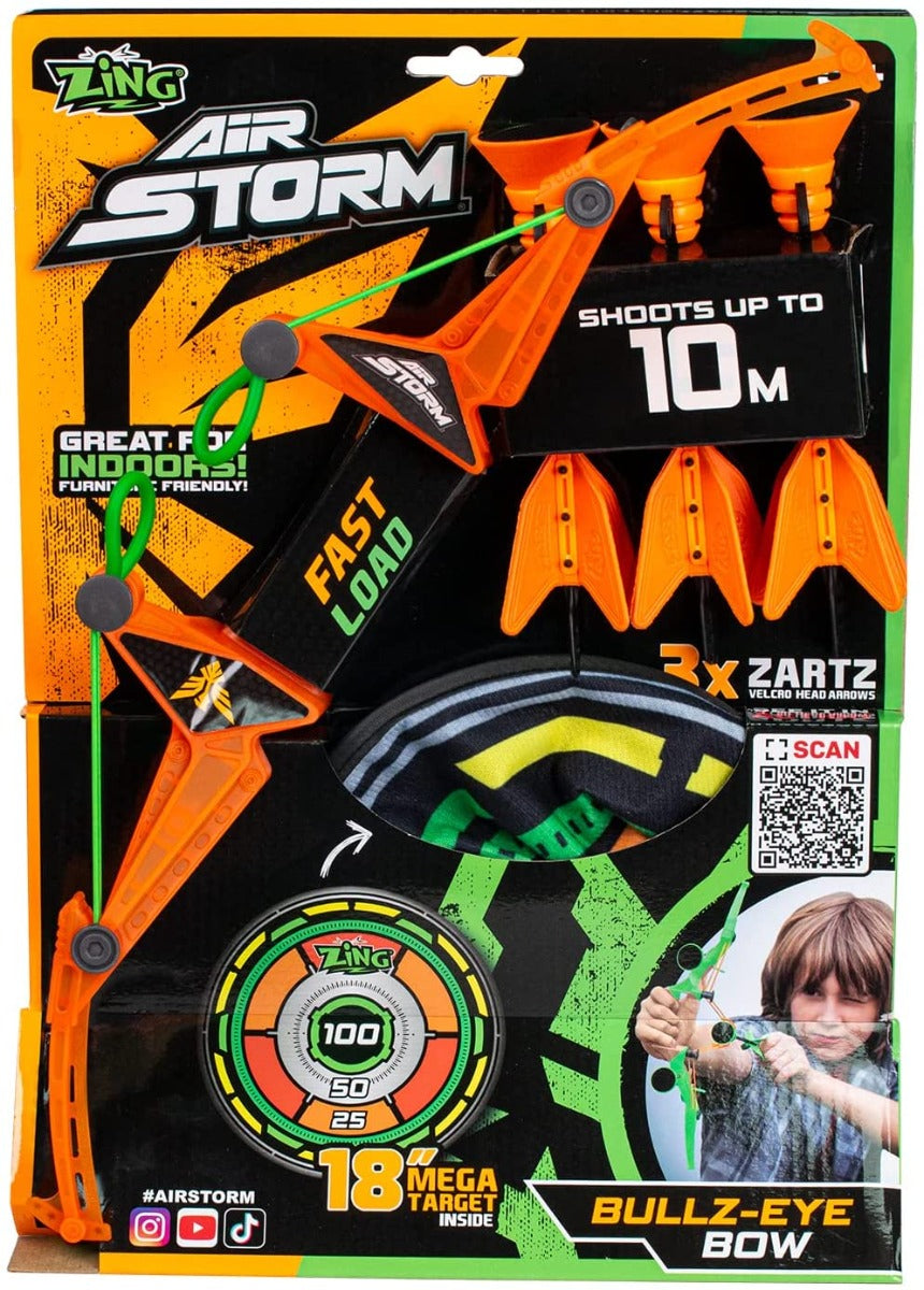 Buy Zing Air Storm Bullz Eye Bow and Target (Sold Separately Subject to Availability) | Yallatoys.com