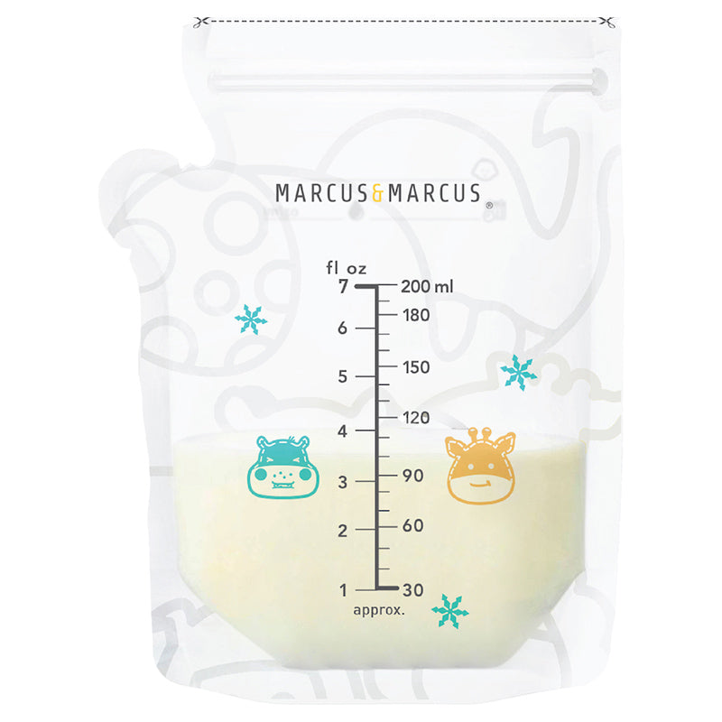 Marcus N Marcus  Breastmilk Storage Bag Temperature Sensing 200Ml  Pack Of 50 Bags Marcus & Marcus Yallatoys