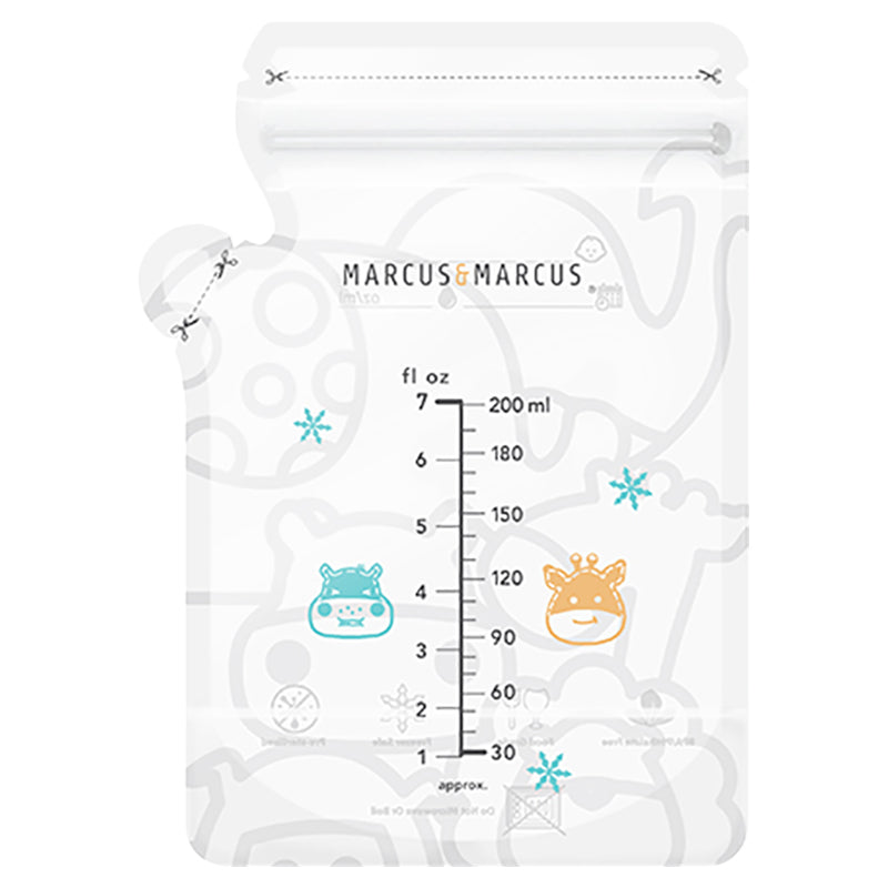 Marcus N Marcus  Breastmilk Storage Bag Temperature Sensing 200Ml  Pack Of 50 Bags Marcus & Marcus Yallatoys