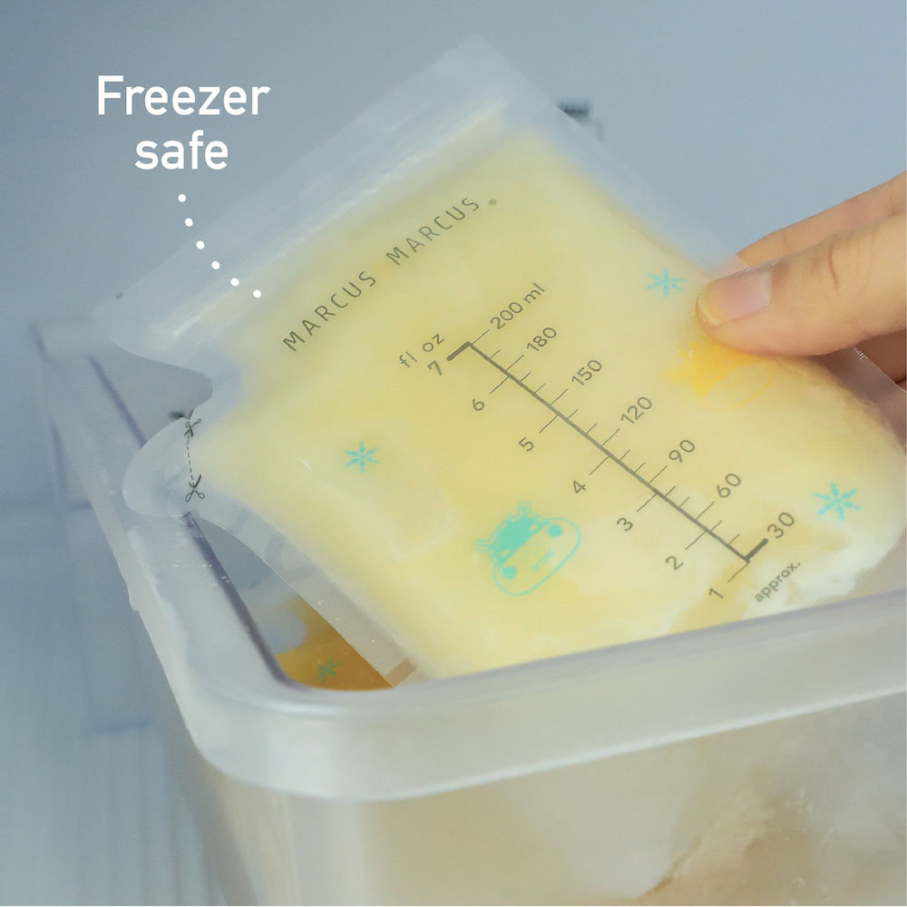Marcus N Marcus  Breastmilk Storage Bag Temperature Sensing 200Ml  Pack Of 50 Bags Marcus & Marcus Yallatoys