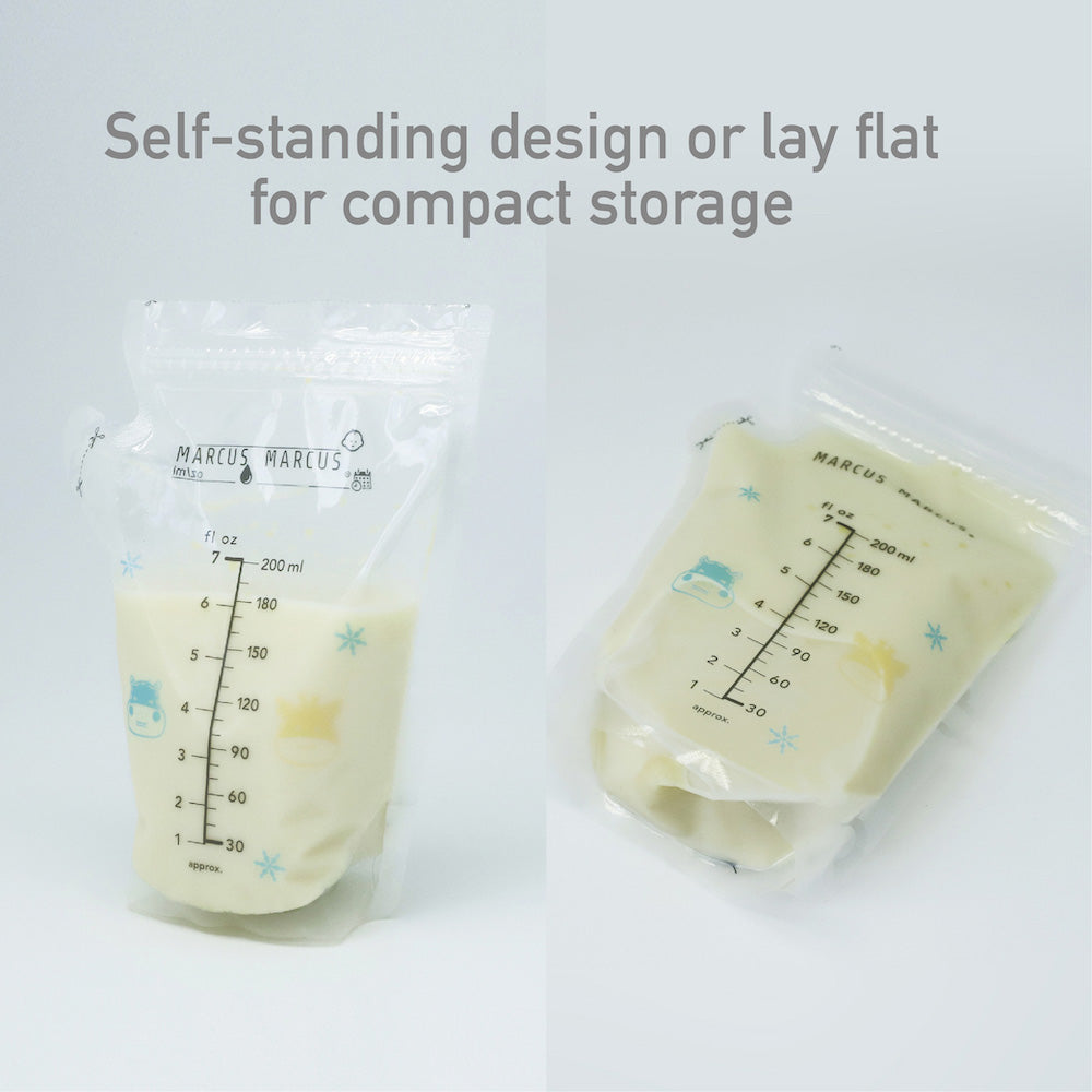 Marcus N Marcus  Breastmilk Storage Bag Temperature Sensing 200Ml  Pack Of 50 Bags Marcus & Marcus Yallatoys