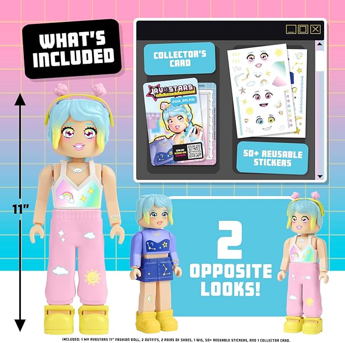 Buy Avastars Fashion Doll Diva Am Pm With 2 Outfits | Yallatoys.com