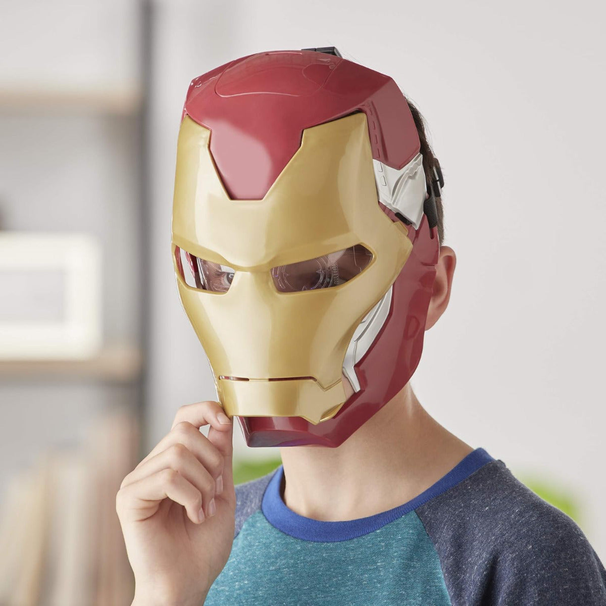 Buy Avengers Marvel Iron Man Flip FX Mask with Flip-Activated Light Effects | Yallatoys.com