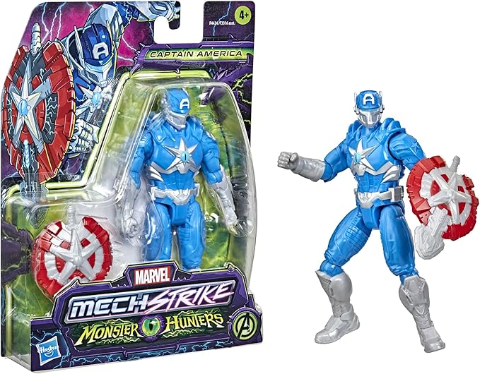 Buy Marvel Avengers Mech Strike Monster Hunters Captain America Toy | Yallatoys.com